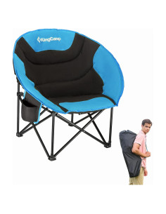 Silla Plegable KingCamp para Camping y Hogar, 120 kg, Azul