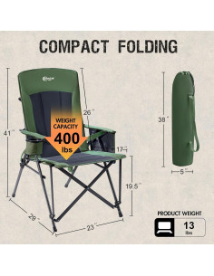 Silla de Camping PORTAL FC-356 Plegable con Soporte Lumbar 2