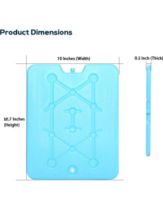 Paquetes de Hielo XL Tapleap - Set de 4, 33 x 25.4 cm 2