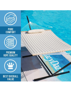 Hamaca Lazy Daze 12 Pies Doble Acolchada para 2 Personas 2