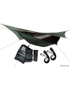 Hamaca Hennessy Expedition Zip 1.16 kg Verde Cazador 2