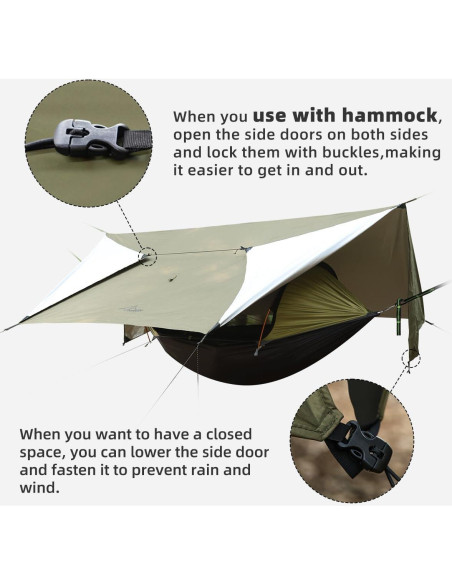 Tarp Impermeable Travel Bird 4.27x2.74m para Camping