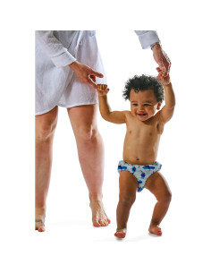 Pañal de Natación Reutilizable i play 3T UPF 50 Gris 2