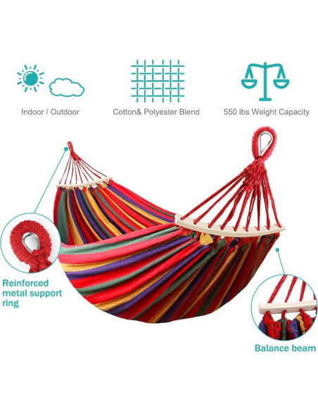 Hamaca de Camping MOSFiATA DC801 Lona Gruesa 320G 249kg