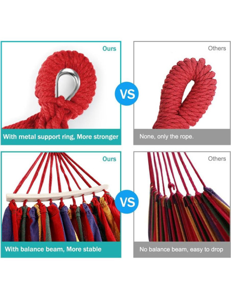 Hamaca de Camping MOSFiATA DC801 Lona Gruesa 320G 249kg