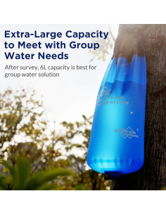 Filtro de Agua por Gravedad 6L Membrane Solutions, Certificado NSF 2