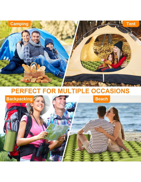 Colchón Doble TEKIK T-C08 198x127 cm Inflado Automático