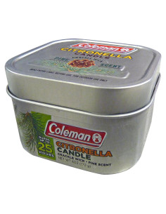 Vela de Citronela Coleman Aroma a Pino 170 g con Mecha de Madera