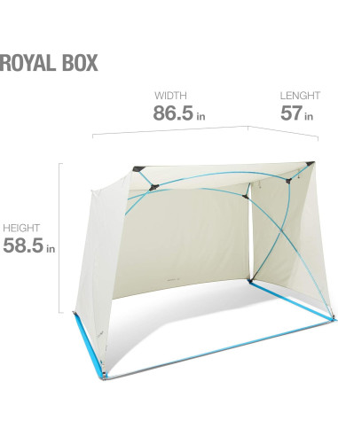 Helinox Royal Box Sombra Plegable Playa 2 Personas SPF 50+