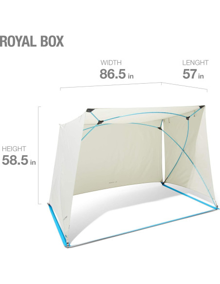 Helinox Royal Box Sombra Plegable Playa 2 Personas SPF 50+