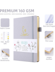 Cuaderno A5 de Puntos SeQeS Cisne - 160 Páginas 160gsm 2