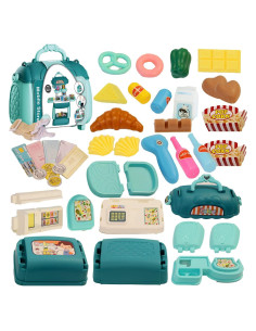 Shape28 Juego de Tienda de Comida para Niños 62 Piezas