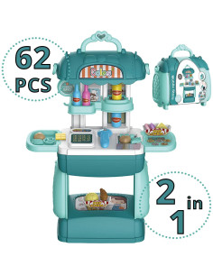 Shape28 Juego de Tienda de Comida para Niños 62 Piezas 2