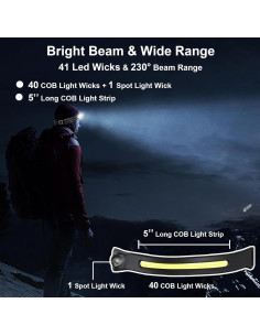 Linterna Frontal Recargable Ewenele 4 Pcs 230 5 Modos USB C 2