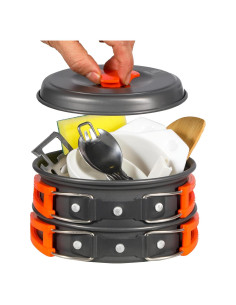 Juego de Utensilios de Cocina REDCAMP 10 Piezas para Camping