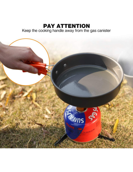 Juego de Utensilios de Cocina REDCAMP 10 Piezas para Camping