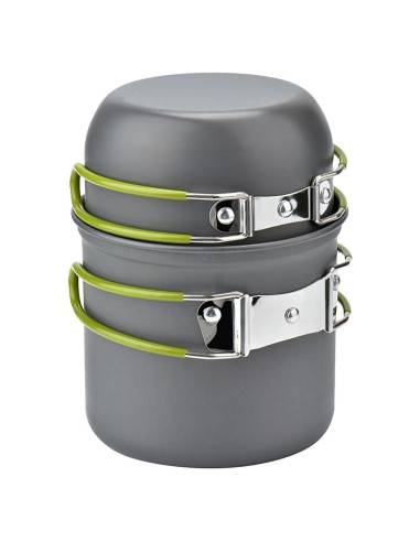 Juego de Utensilios de Cocina para Acampar Swiftrans Verde