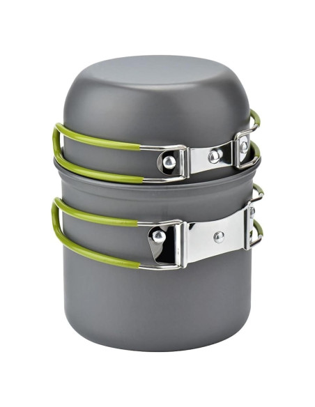 Juego de Utensilios de Cocina para Acampar Swiftrans Verde