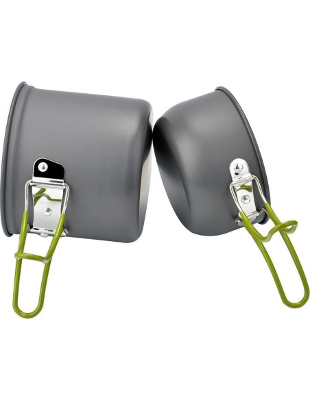 Juego de Utensilios de Cocina para Acampar Swiftrans Verde