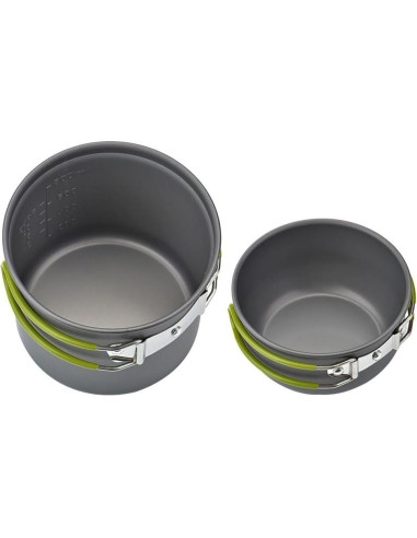 Juego de Utensilios de Cocina para Acampar Swiftrans Verde