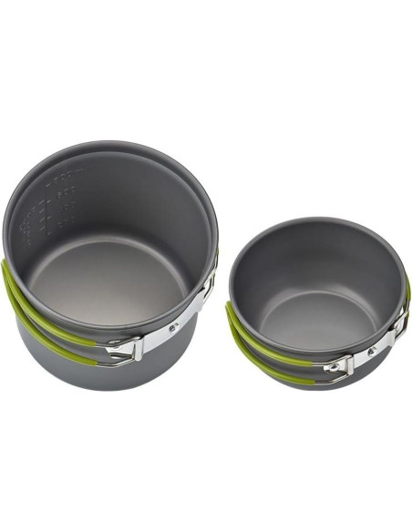 Juego de Utensilios de Cocina para Acampar Swiftrans Verde