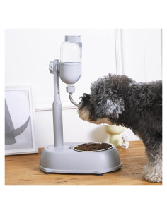 Dispensador de Agua y Comida para Mascotas SHYEKYO 500ml Ajustable