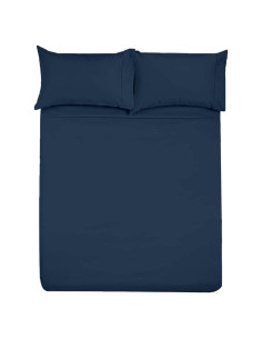 Juego de Sábanas Ajustadas SlumberWell 4 Piezas Microfibra 1800 Azul Marino