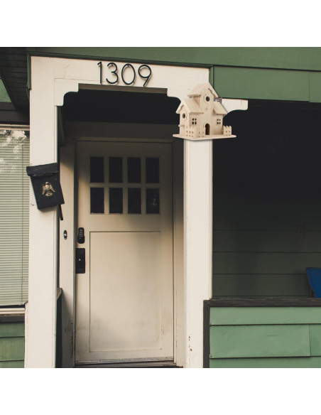 Casa de Aves de Madera NUOBESTY 20x12.5x20 cm Beige