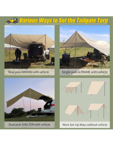 Toldo AYAMAYA para Automóviles 4,27 x 4,88 m Impermeable