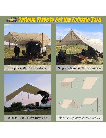 Toldo AYAMAYA para Automóviles 4,27 x 4,88 m Impermeable