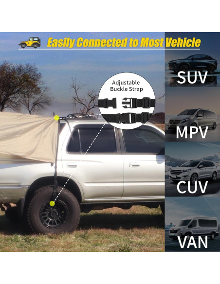 Toldo AYAMAYA para Automóviles 4,27 x 4,88 m Impermeable