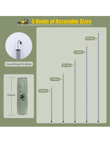 Toldo AYAMAYA para Automóviles 4,27 x 4,88 m Impermeable