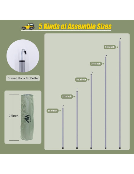 Toldo AYAMAYA para Automóviles 4,27 x 4,88 m Impermeable