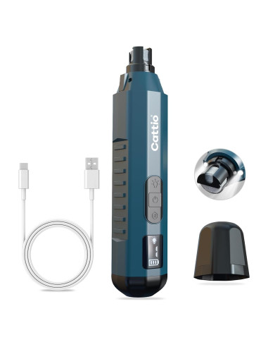 Cortador de Uñas Eléctrico Cattio para Perros y Gatos - Silencioso y Ergonómico