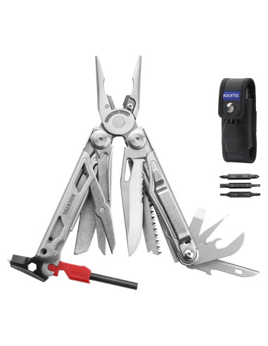 Multiherramienta ROCKTOL 22 en 1 con alicates y cuchillo