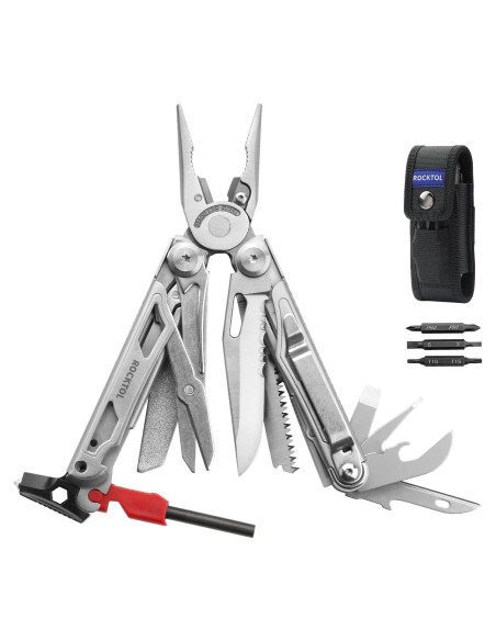 Multiherramienta ROCKTOL 22 en 1 con alicates y cuchillo