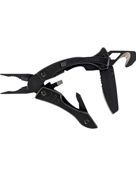 Cuchillo Multitool Gerber Gear Crucial 6 en 1 Negro