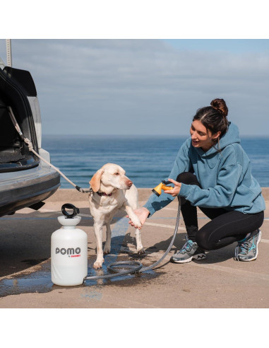 Ducha Portátil Pomo 5L Alta Presión 45 PSI Multiuso