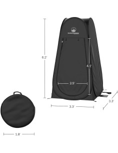 Carpa de Privacidad Portátil Wakeman 1 Persona Ducha Camping 2