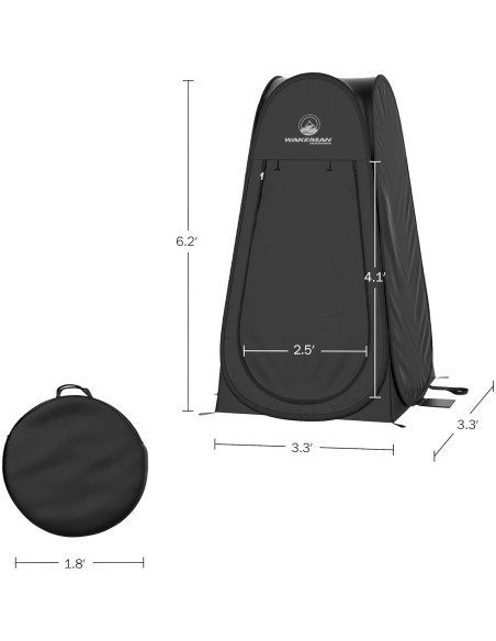 Carpa de Privacidad Portátil Wakeman 1 Persona Ducha Camping