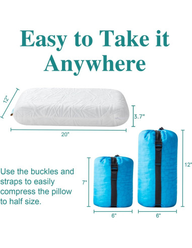 Almohada de Gel Refrigerante Furlupy 30x50 cm Camping