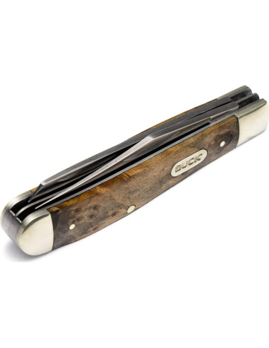 Cuchillo Plegable Buck Knives 382 Trapper 2 Cuchillas Madera