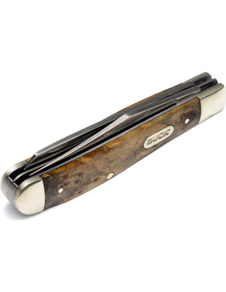 Cuchillo Plegable Buck Knives 382 Trapper 2 Cuchillas Madera Cuchillo Plegable Buck Knives 382 Trapper 2 Cuchillas Madera