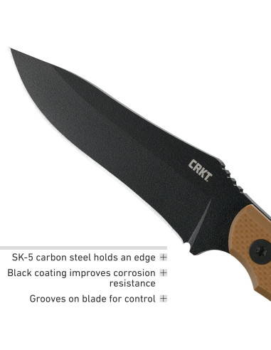 Cuchillo Fijo CRKT Ramadi 11.09 cm Hoja SK-5 con Funda