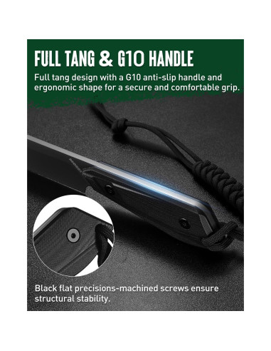 Cuchillo EDC Mossy Oak 19.05 cm Acero 14C28N con Funda