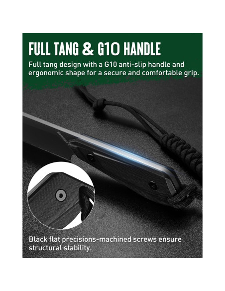 Cuchillo EDC Mossy Oak 19.05 cm Acero 14C28N con Funda