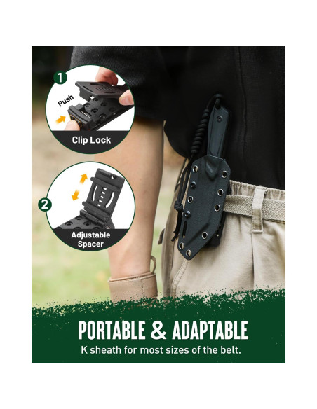 Cuchillo EDC Mossy Oak 19.05 cm Acero 14C28N con Funda