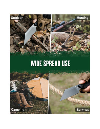 Cuchillo EDC Mossy Oak 19.05 cm Acero 14C28N con Funda