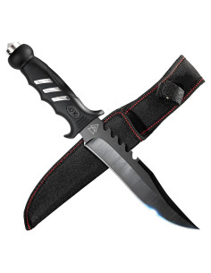 Cuchillo de Caza Kratos ZF5 30.48 cm Acero Inoxidable con Funda