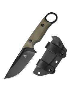 Cuchillo Fijo Kizer Cabox D2 85.3mm Mango G10 Verde